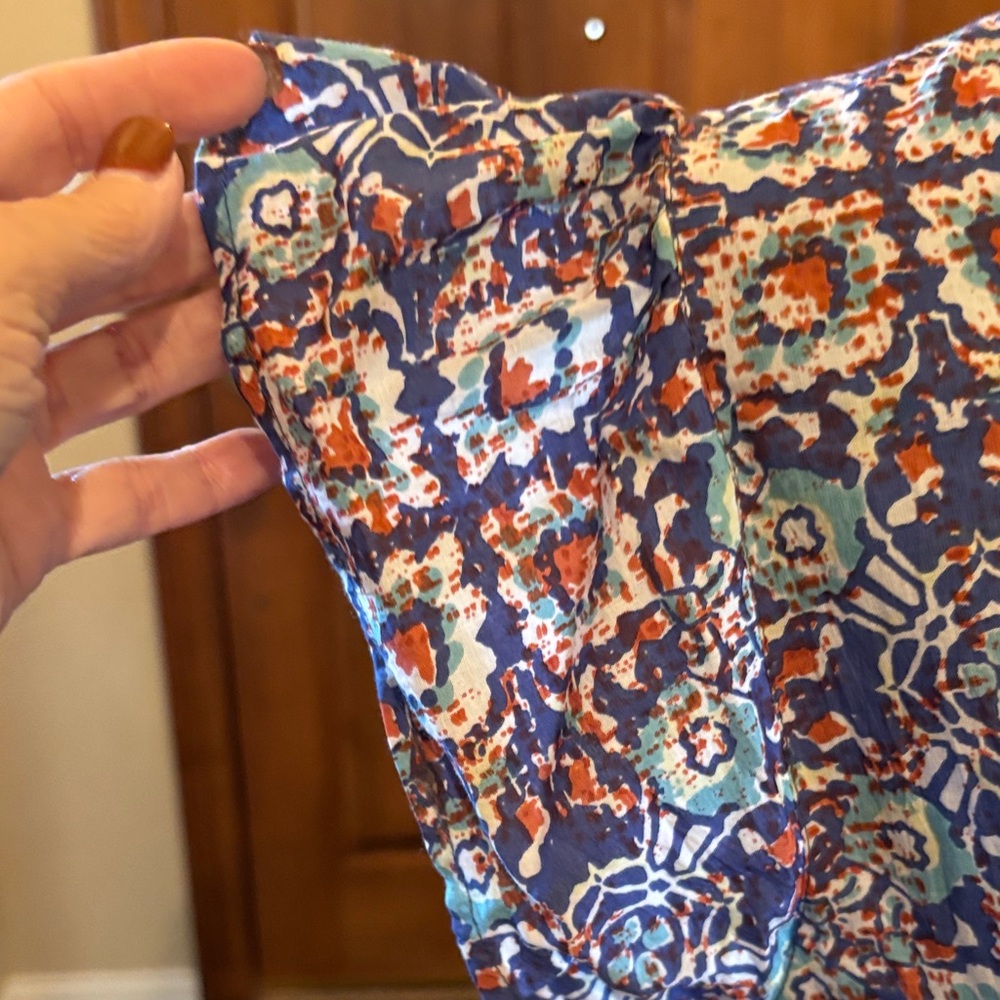 Chic Multicolor Patterned Midi Dress - image 3